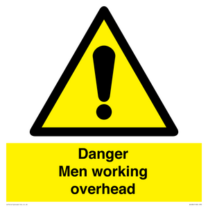 danger men working overhead